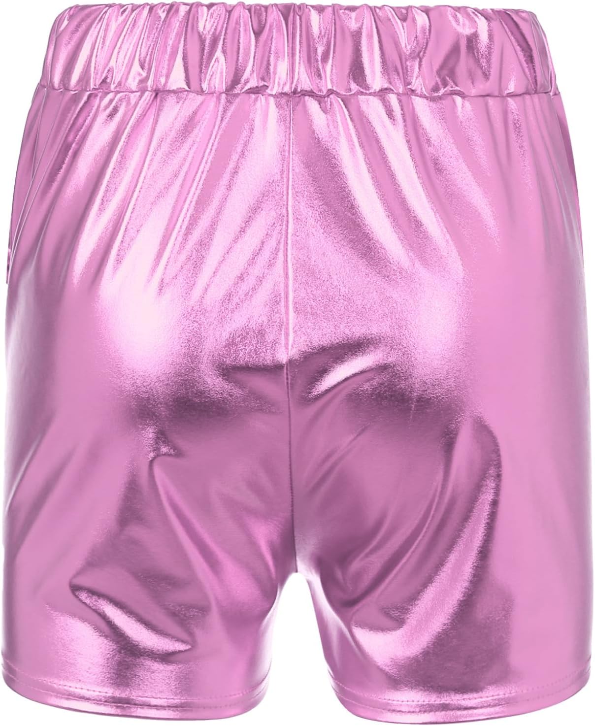 Women's Shiny High Waisted Rave Booty Shorts Sparkly Festival Disco Dance Workout Shorts