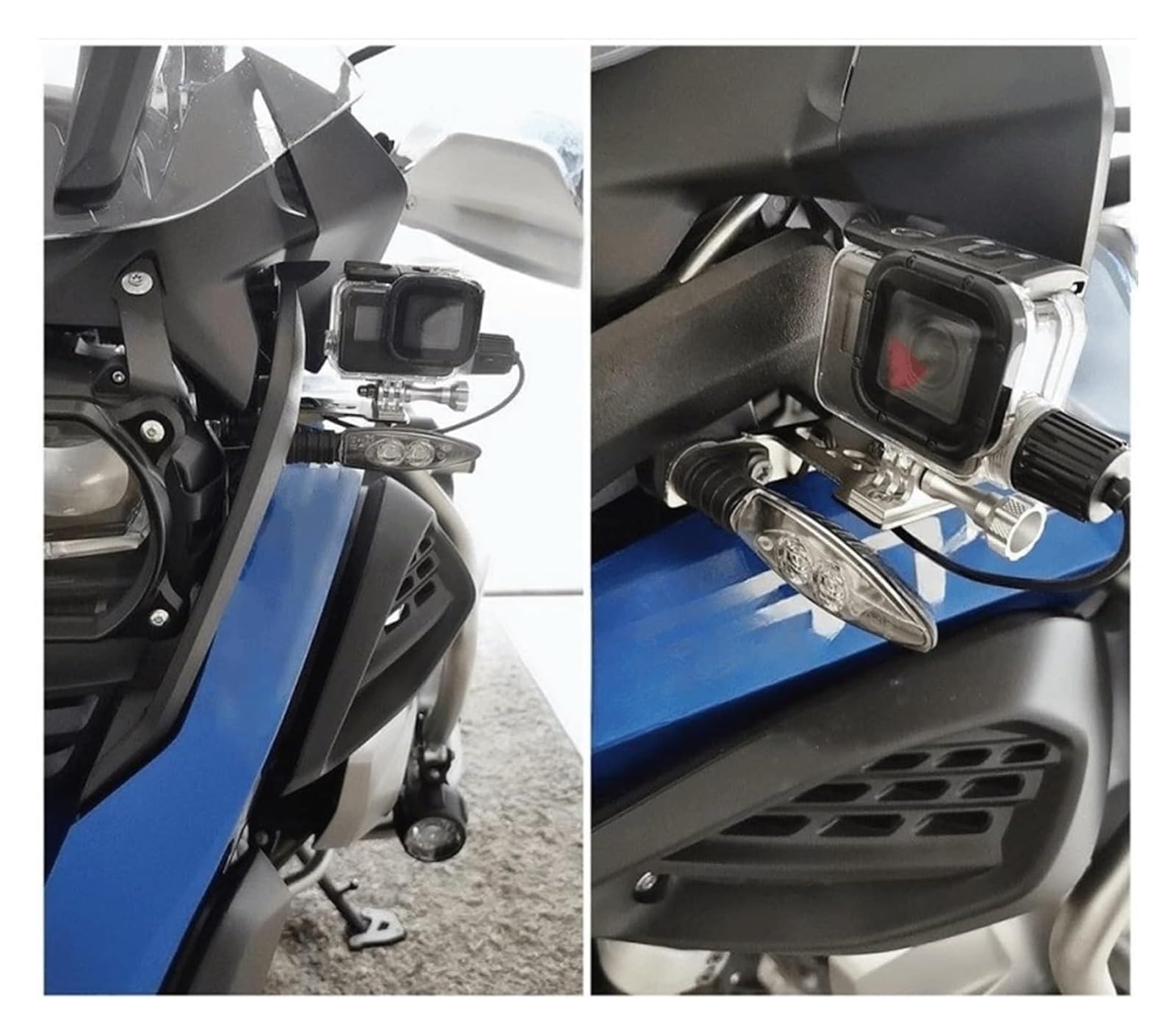 Supporto for telecamera di guida for moto compatibile con GSA R 1200 1250 GS R1200GS LC R1250GS Adventure ADV(Black)