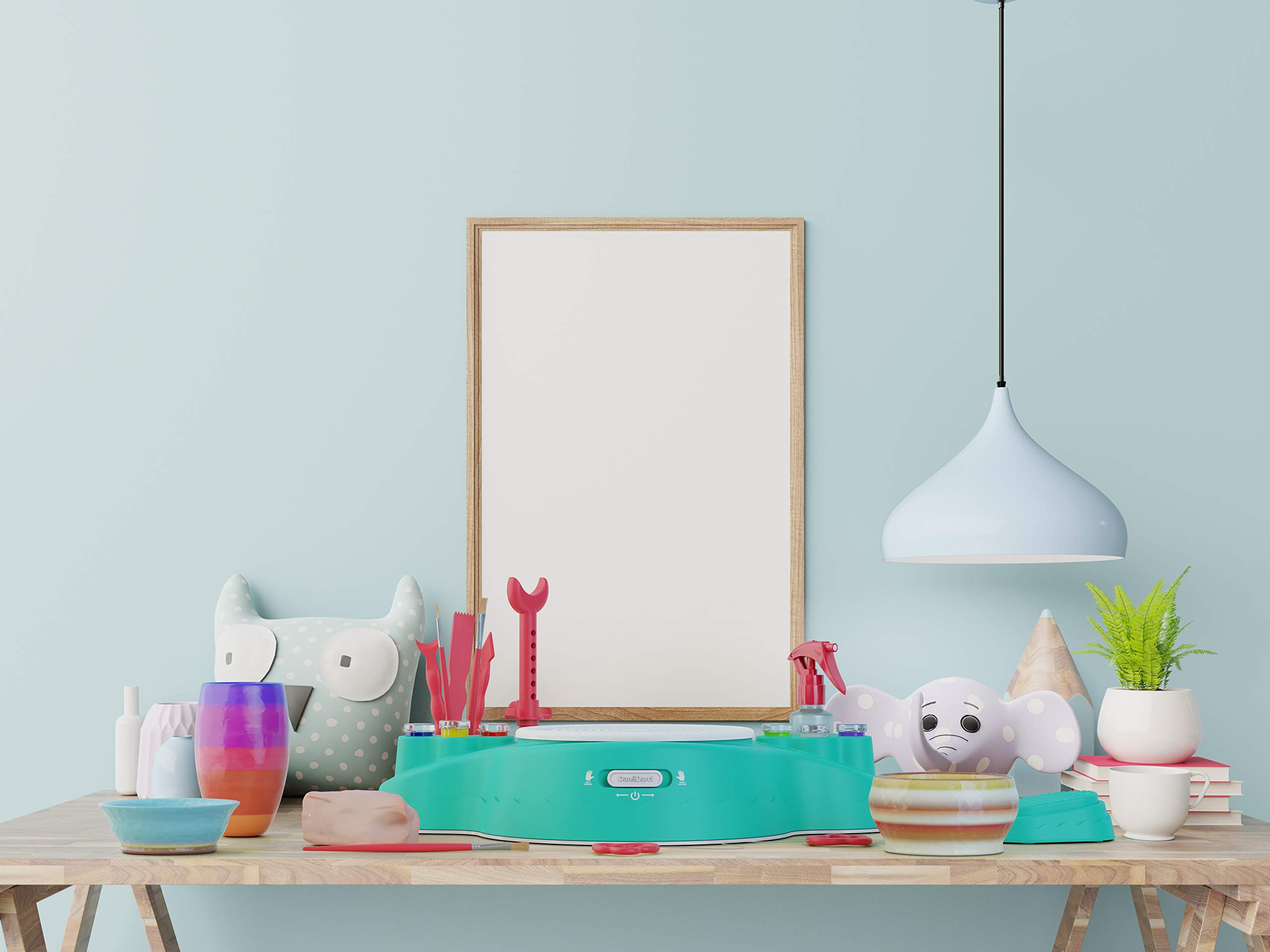 Pottery Studio Refill Kit Kids Pottery Clay Set Includes 1 Lb. AirDry Clay, Sponge, 6