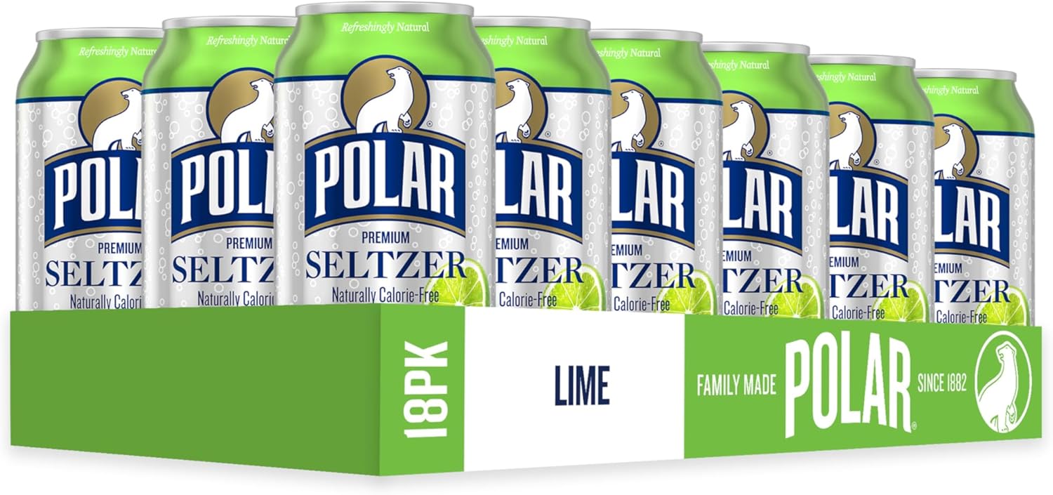 Polar Seltzer Water Lime, cans