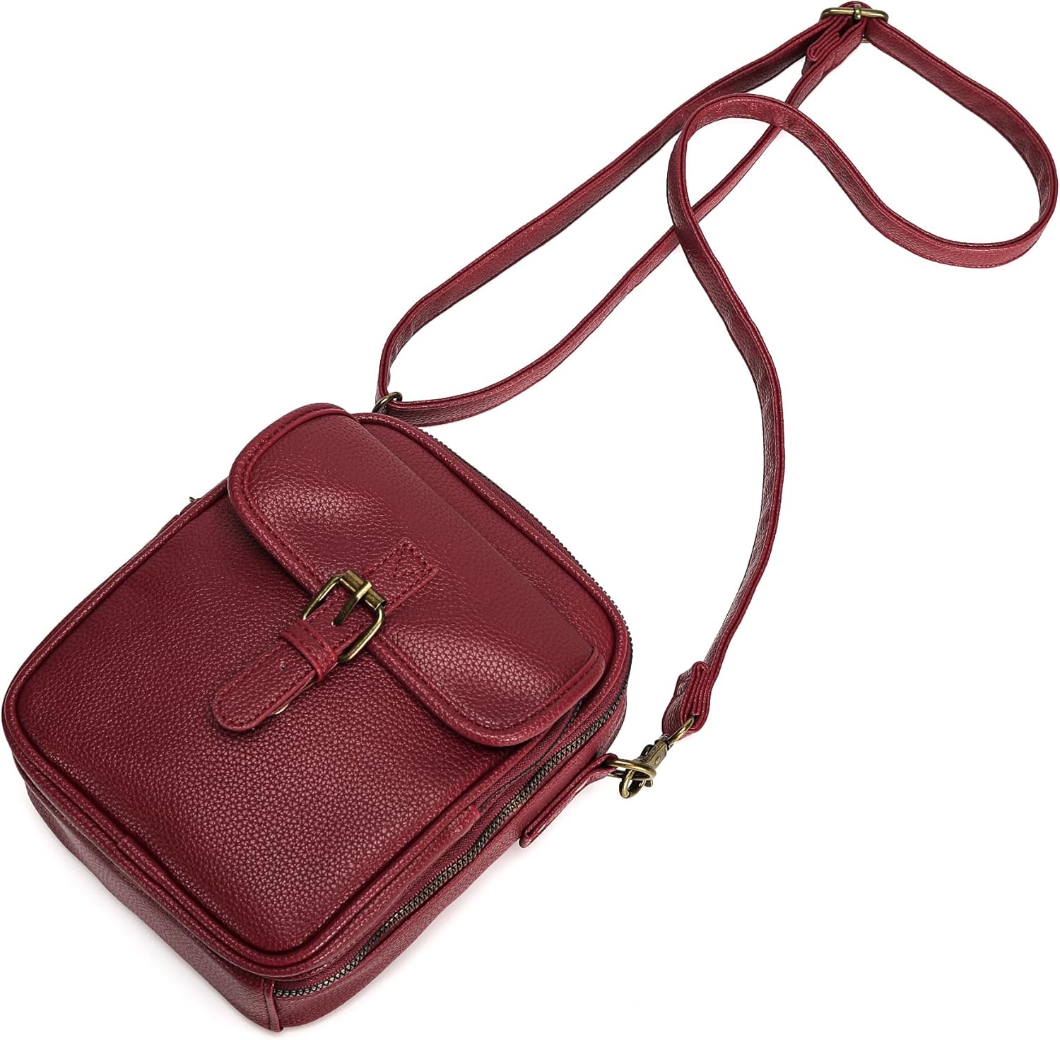 Small Crossbody Bags for Women Vegan Leather Messenger Purses, Vintage Wallet Anti Theft Shoulder Handbags with Card Slots - Image 7