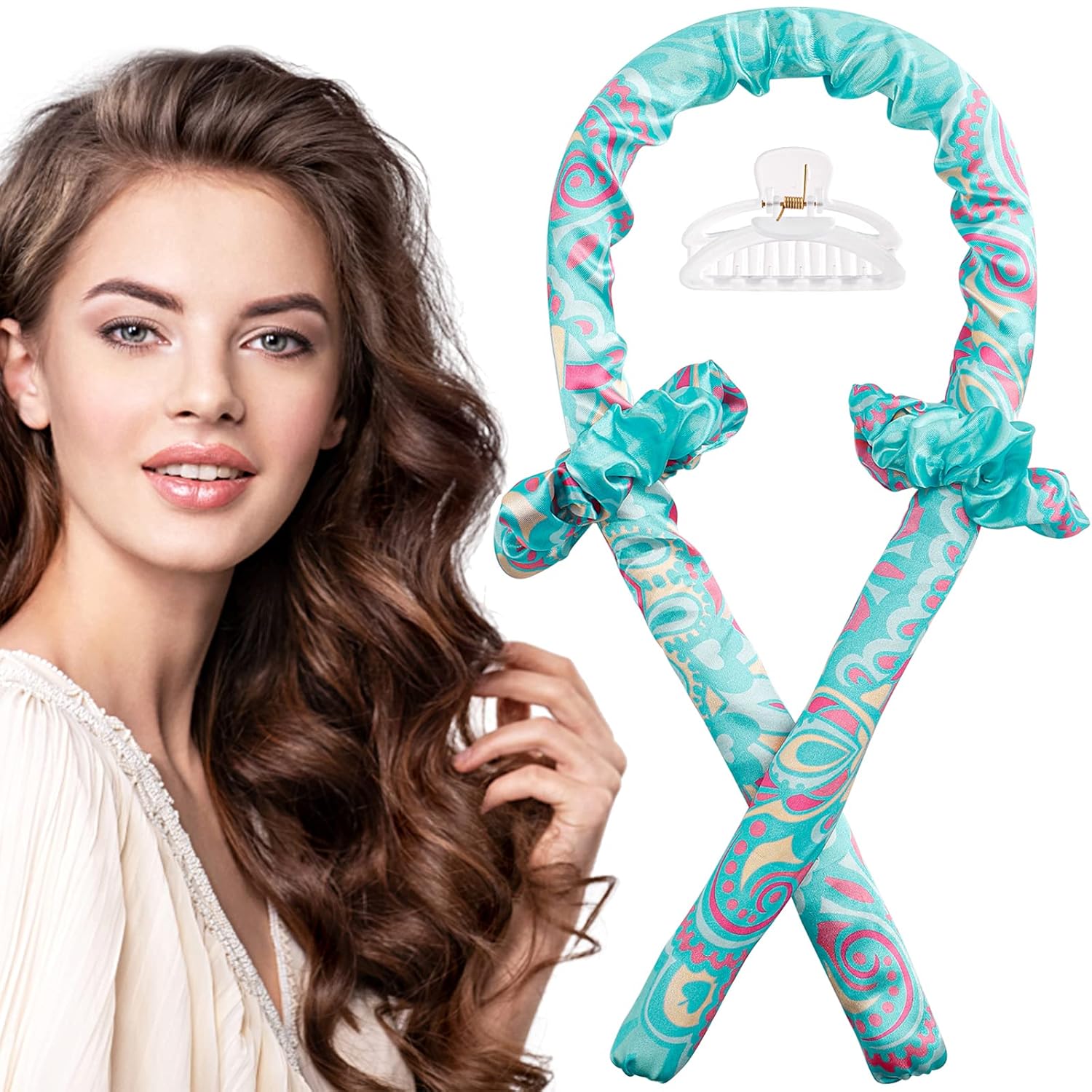 Heatless Hair Curler IENIN Heatless Curling Rod Headband