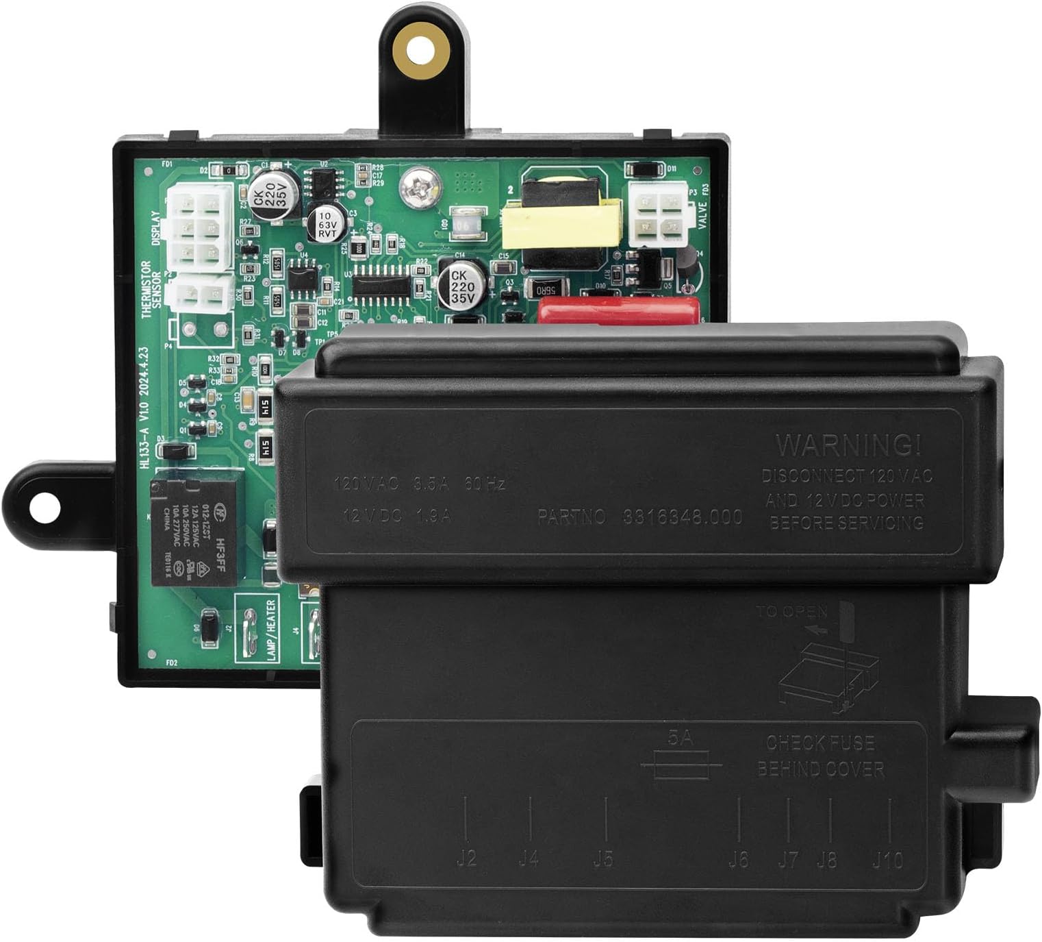 Upgraded Rv Refrigerator Parts 3316348.900 Fridge Circuit Board Power Module Board for Dometic Fridge Circuit Board DM2652 RM2652 RM2852 3316348.000