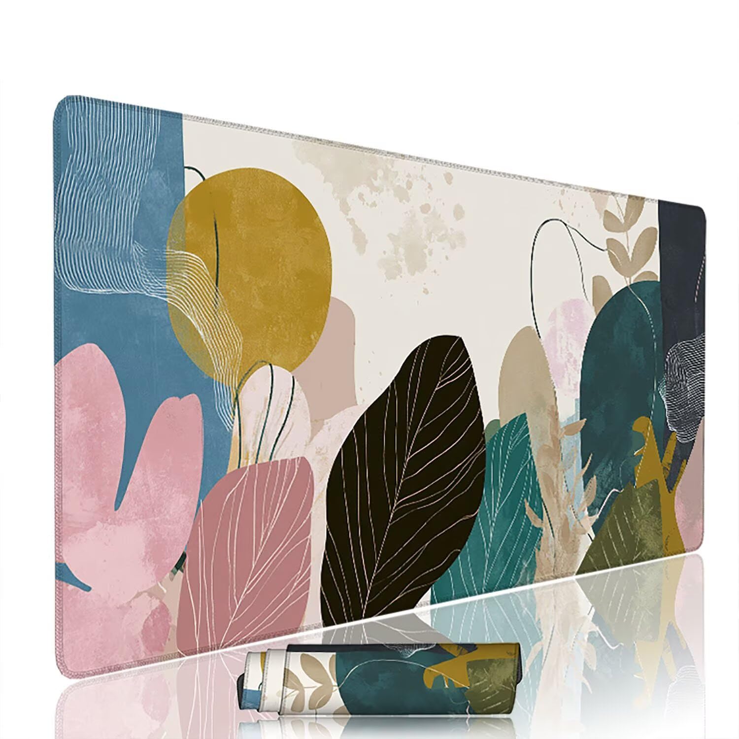 Abstrakcyjna podkładka pod mysz pod mysz pod mysz pod mysz do gier XXL 1400 x 600 x 3 mm podkładka pod mysz gumowa fabryczna duża podkładka pod mysz dla graczy akcesoria wodoodporne PC, do klawiatury