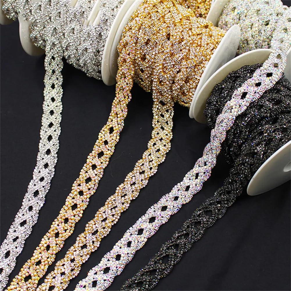Paski łańcuszka z kryształkami Rhinestone