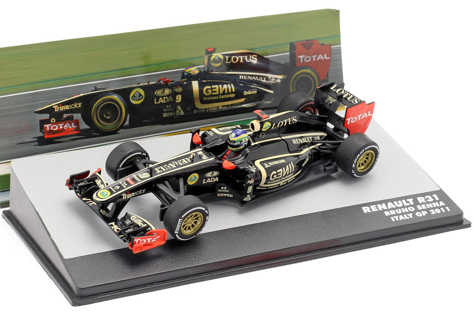 OPO 10Formula 1 car 1/43 compatible with Lotus Renault R31# 9 Italy GP 2011 BRUNO SENNA (726)
