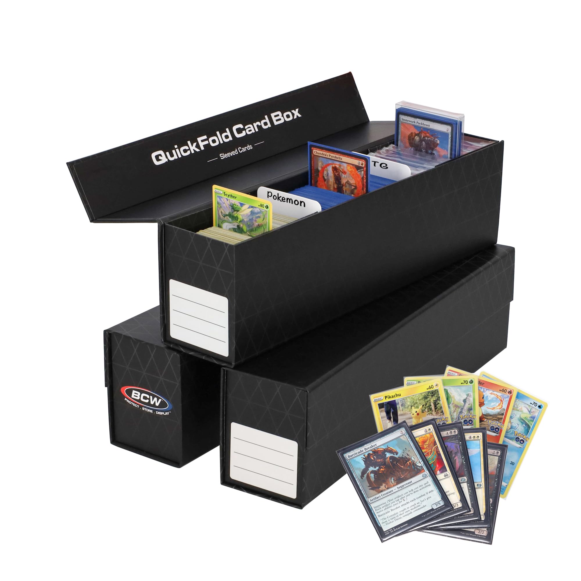 MTG 空BOX x 2, 空パック x 12, 空スターターBOX x 3 Amazon.com: BCW QuickFold Card Storage Box for Sleeved Cards