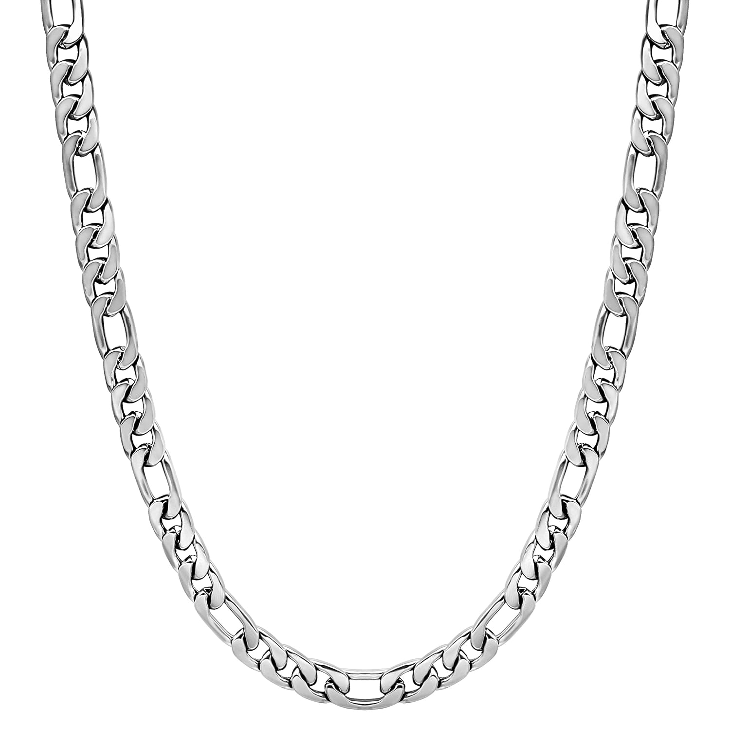 Fashion Frill Stylish Stainless Steel Silver Chain Necklace For Men Boys Girls - Review, Price and Buying Guide