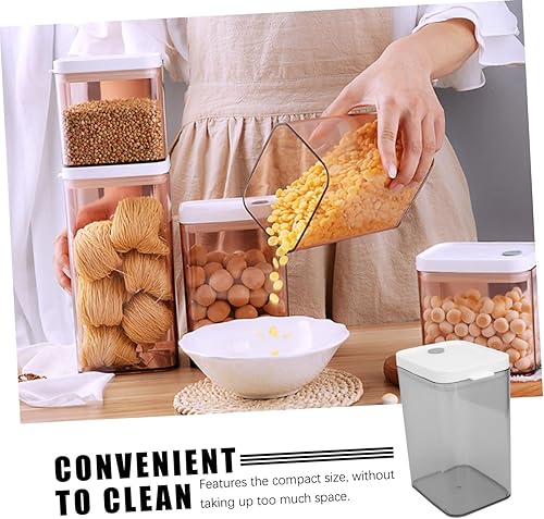 Miniatura 5 de YARNOW Caja de almacenamiento transparente para alimentos, contenedor de plástico para almacenamiento de té, contenedor de plástico, frascos