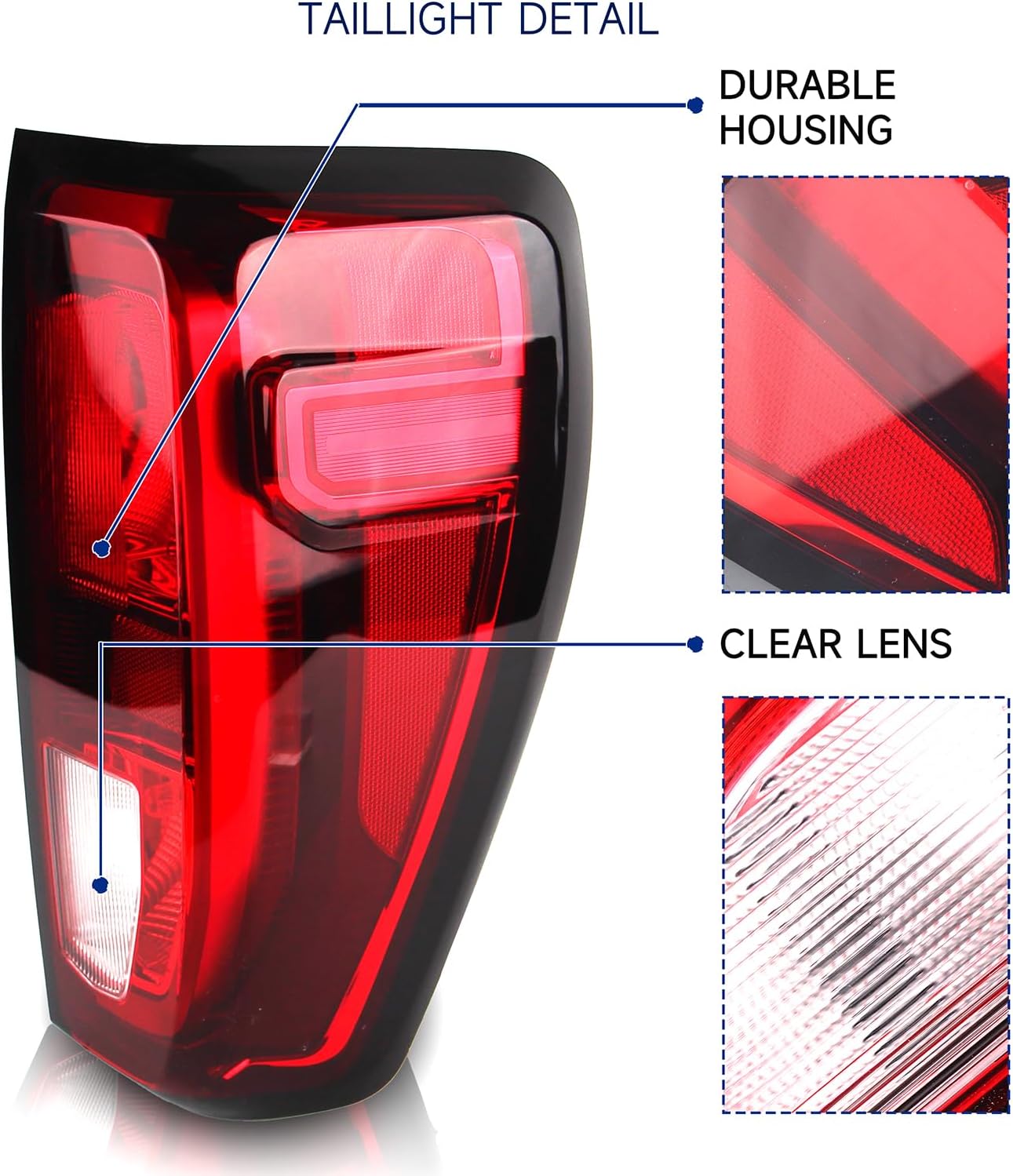 Tail Lights Compatible with 2019-2026 GMC Sierra 1500 Taillights for Sierra 1500 PRO/SLE/Elevation Halogen Rear Tail Light Assembly Right Passenger Side, Replace GM2801309 84968737