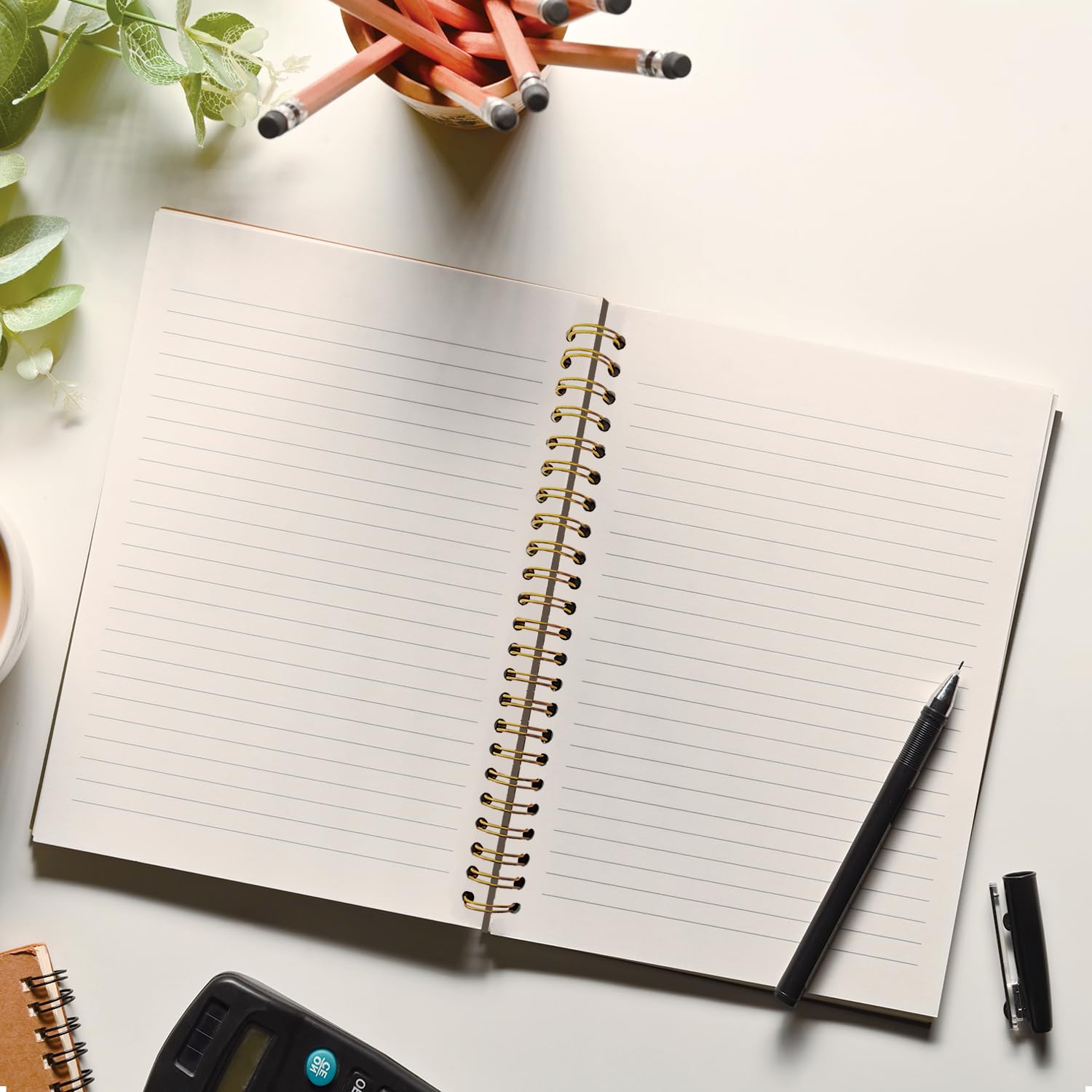 Diario con lettera C iniziale, regalo con monogramma per donne, diario per ragazze adolescenti, carino diario floreale personalizzato per donne, quaderno a spirale con copertina rigida, 5,5 x