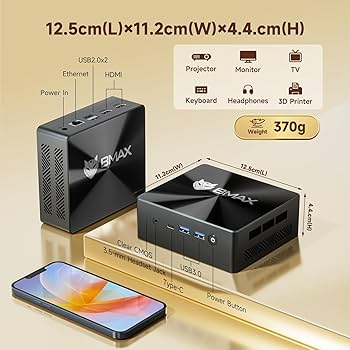 Amazon.com: Bmax B8 Plus Mini PC Intel Core i5-12600H (עד