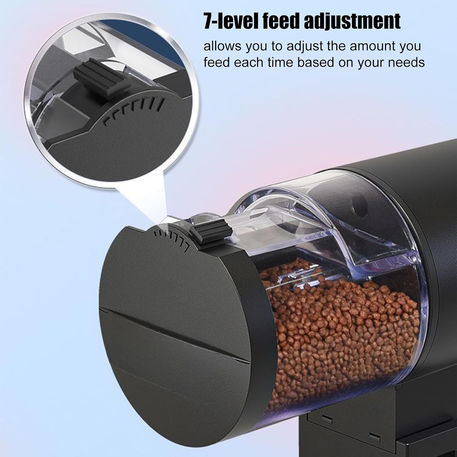 Auto Fish Feeder - 100ml Betta Tank Supplies | Auto Turtle Food Feeder - for Busy Professionals Travelers Beginners Keepers Men Home Office Apartment Vacation Travel Weekend Trips