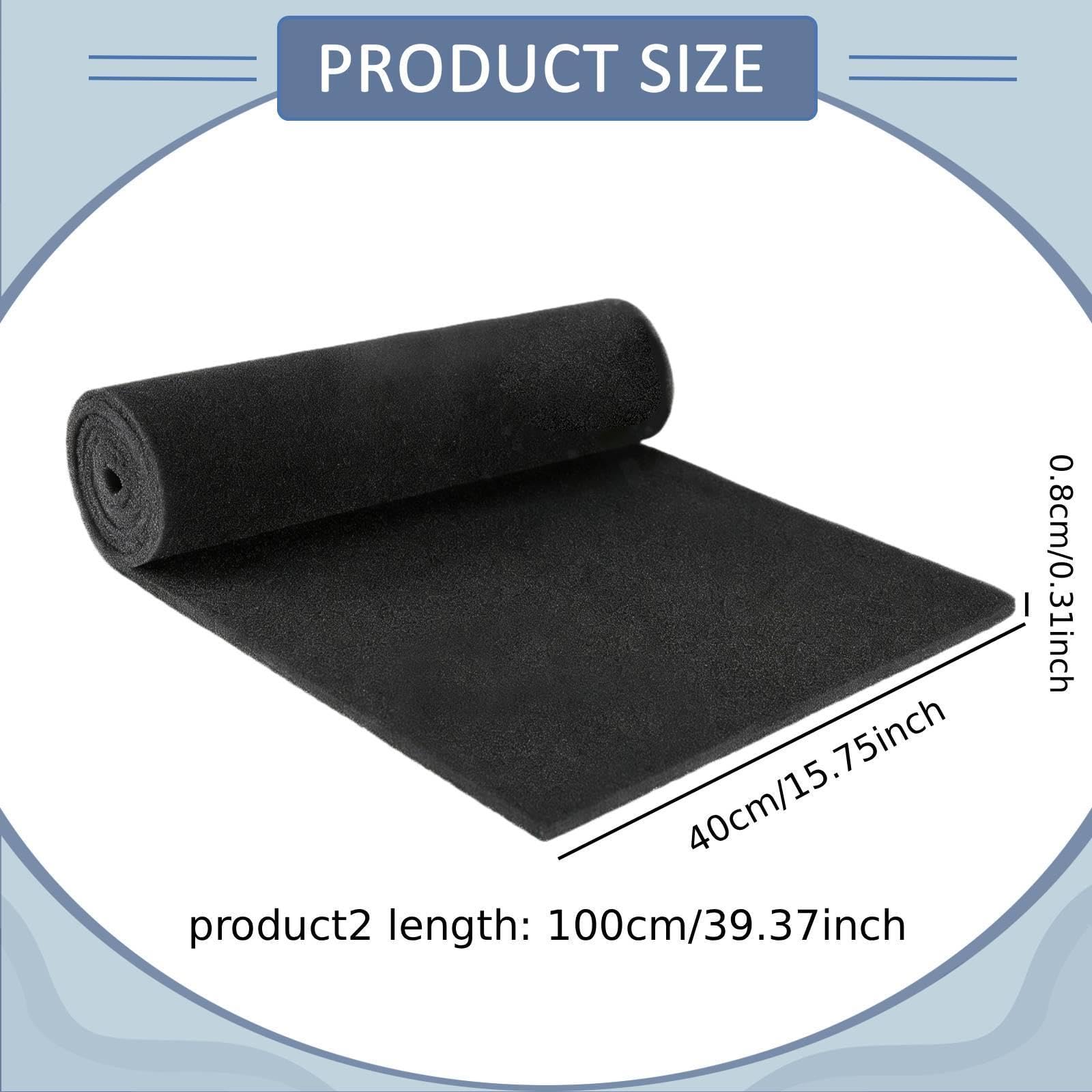 Filtro per Condizionatore D', Spessore 8 Mm, Nero, Facile Da Installare, Filtro Purificatore di Ricambio per Condizionatore a Finestra, Tappet, 2 pezzi