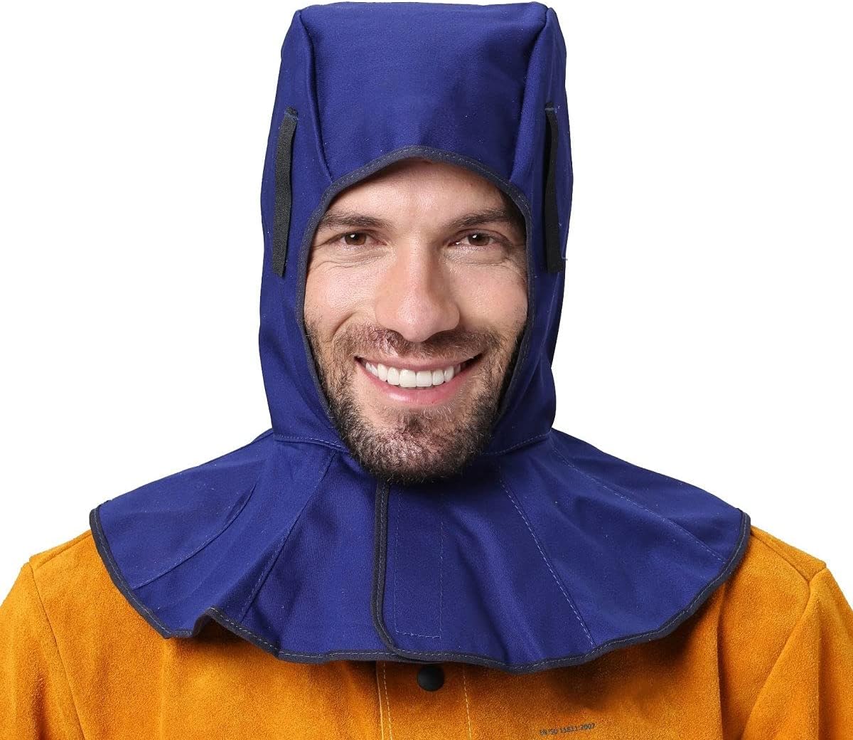 Washable Flame Retardant Welding Hood (Blue)
