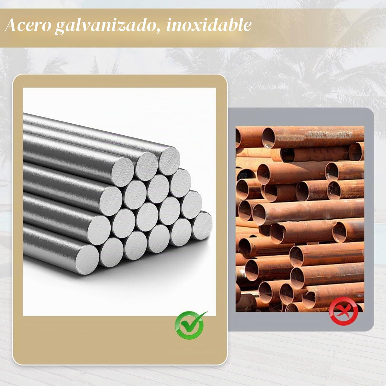 Conjunto de Comedor de jardín para 8 Personas, salón de Esquina y Banco con Mesa, Juego de Muebles de jardín para Exteriores, Trenzado de Polietileno, Acero galvanizado Rosa Claro