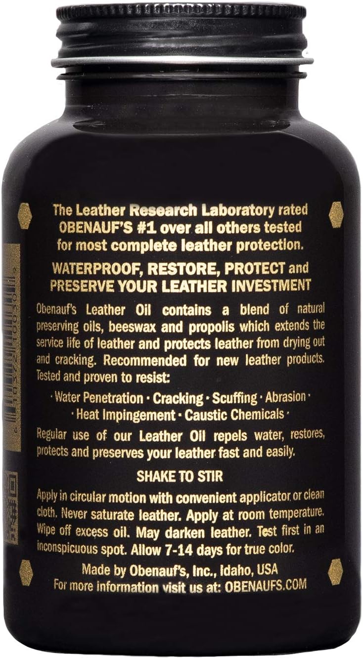 Buy Obenauf's Leather Oil Conditions Restores Preserves Dry Leather