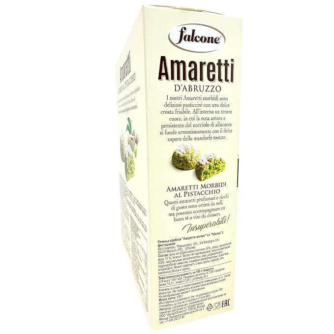 Falcone Galletas Amaretti de Pistacho Suaves 170 g miniatura 5