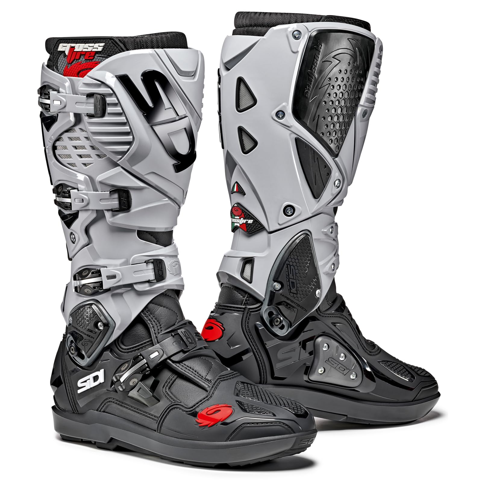 SIDI Men Motorcycle Boots, Ash Black, 44 EU
