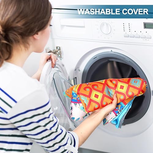 Miniatura 7 de Preboun Funda de colchón de futón con cremallera, 84 x 5880 x 39 pulgadas, cojín japonés para suelo de tatami, tailandés, coreano, protector para