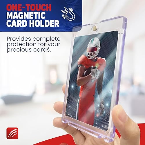 Miniatura 7 de Tarjetero magnético para comercio, fundas rígidas de 35 pt para deporte, MTG, YUGIOH, fundas rígidas para tarjetas (10)