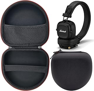 Taoricup Major V ケース, Major IV/Major III/Major II/Major ヘッドホン収納 ケース マーシャル Marshal Major 5 4 3 2 1/Mid Bluetooth/MID ANC/Monitor II ANC 対応 ヘッドマウント ヘッドホン キャリングバッグ ハードシェルバッグ フック付き