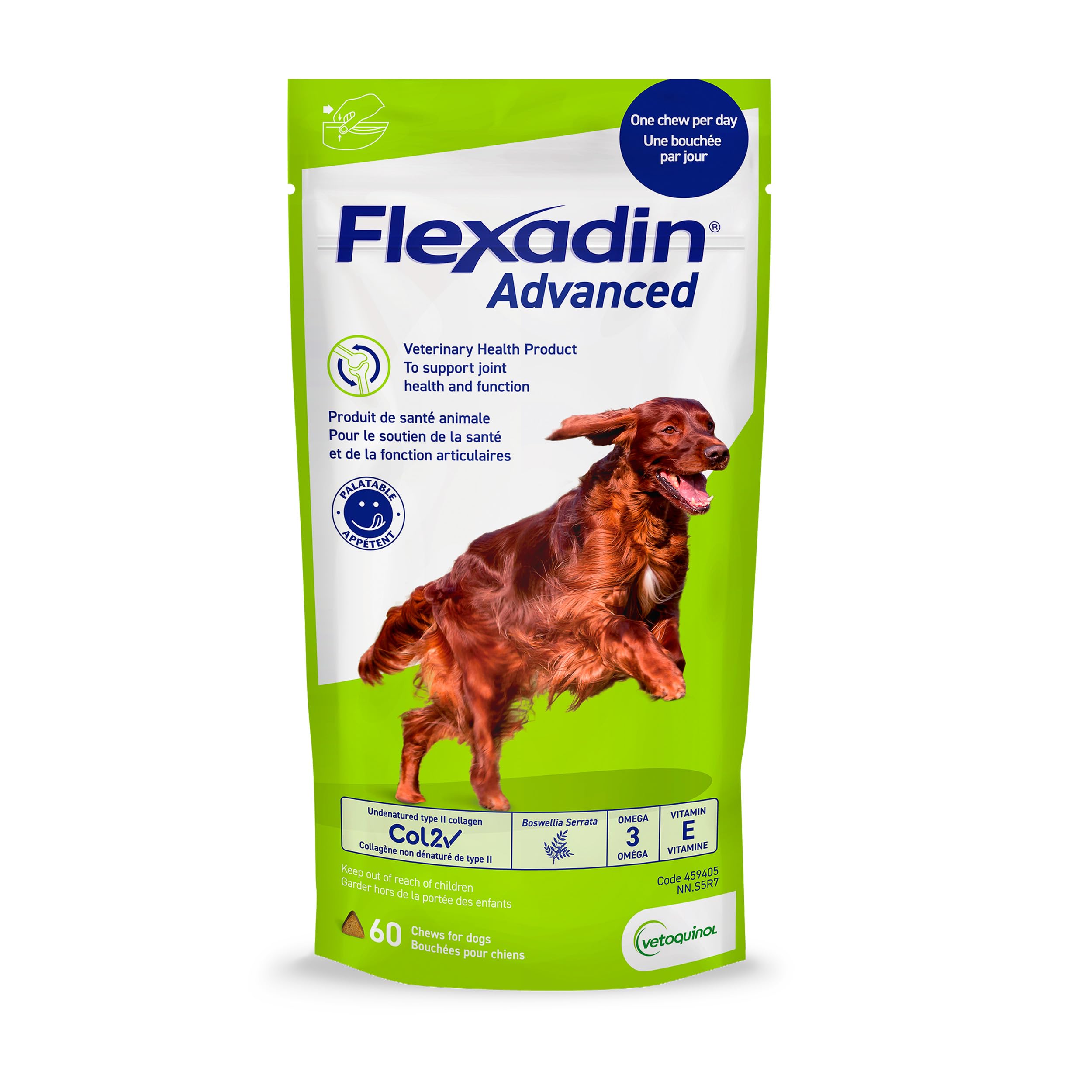 Flexadin Advanced 30粒×3袋(賞味期限:2026/10) Vetoquinol Flexadin Advanced (with boswellia) – Dog Joint