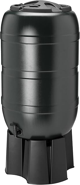 210 litre Water Butt, complete with stand, filler & tap
