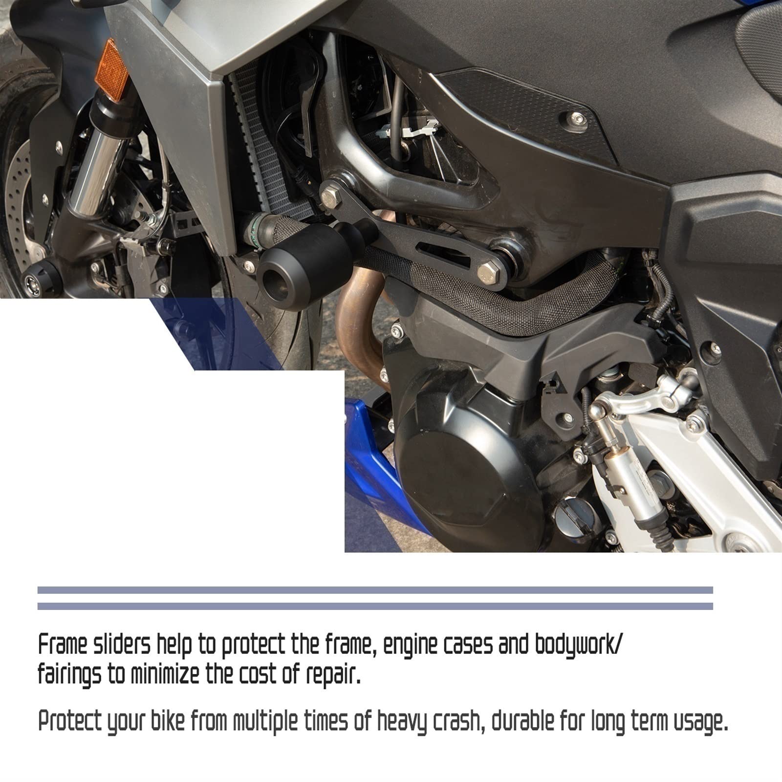 Bez Cięcia Akcesoria Motocyklowe Suwaki Ramy Crash Ochrona Przed Upadkiem Dla Kawasaki Dla Ninja ZX-6R ZX6R ZX 6R 636 2007 2008 (Color : Carbon)