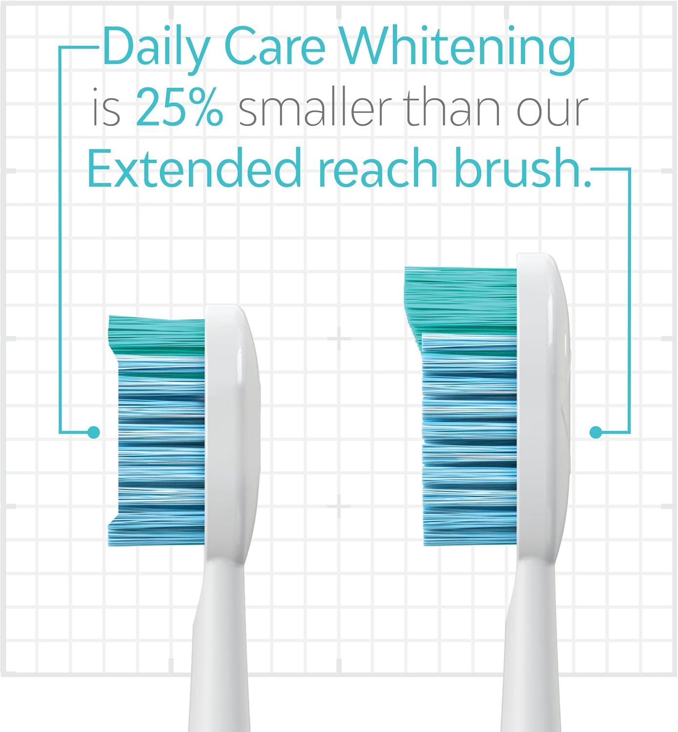 TAO Clean Daily Care Whitening Replacements Heads - White - 2 Pack image 3