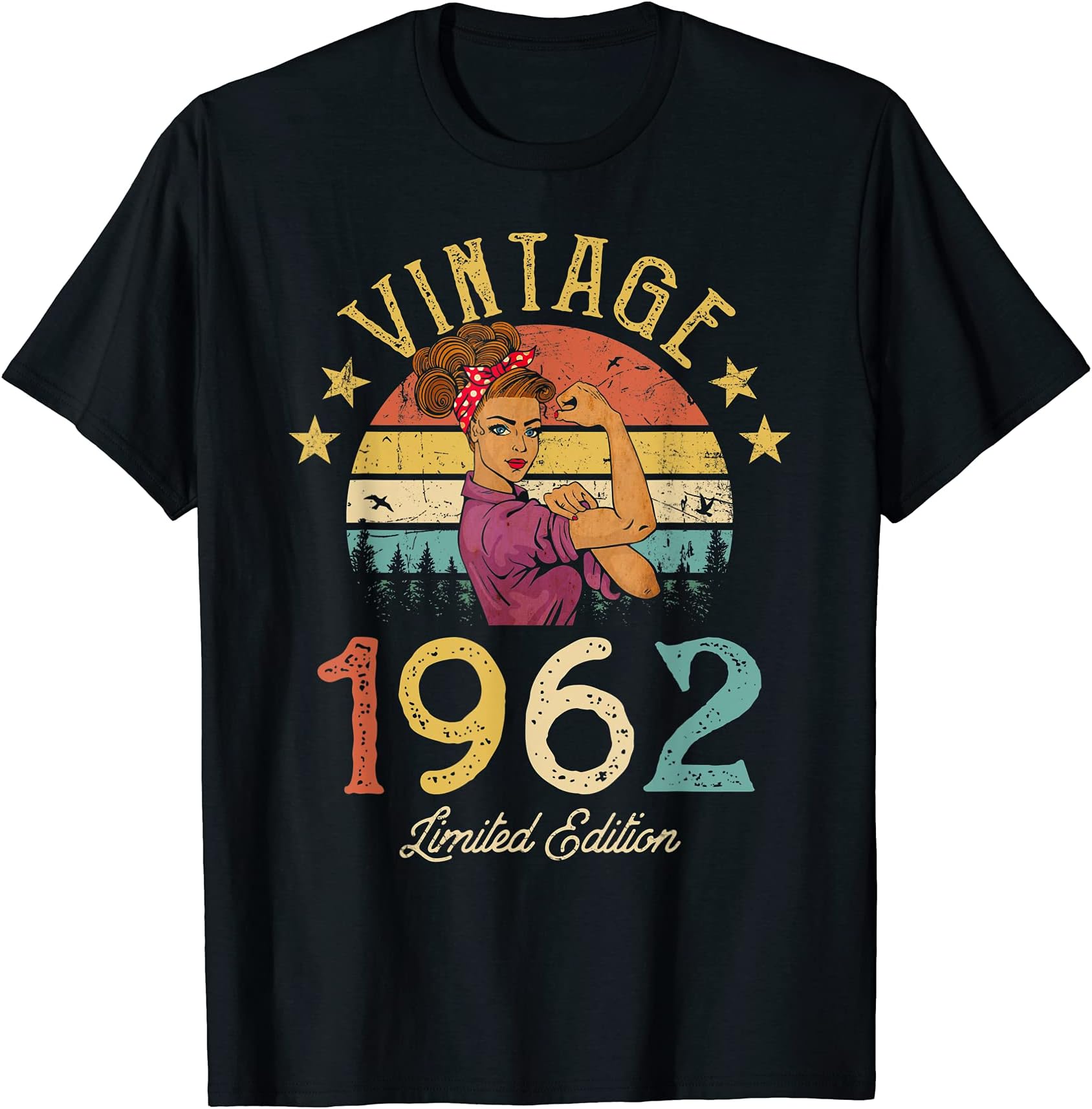 Vintage 1962 Made In 1962 60th Birthday Women 60 Years Old T-Shirt
