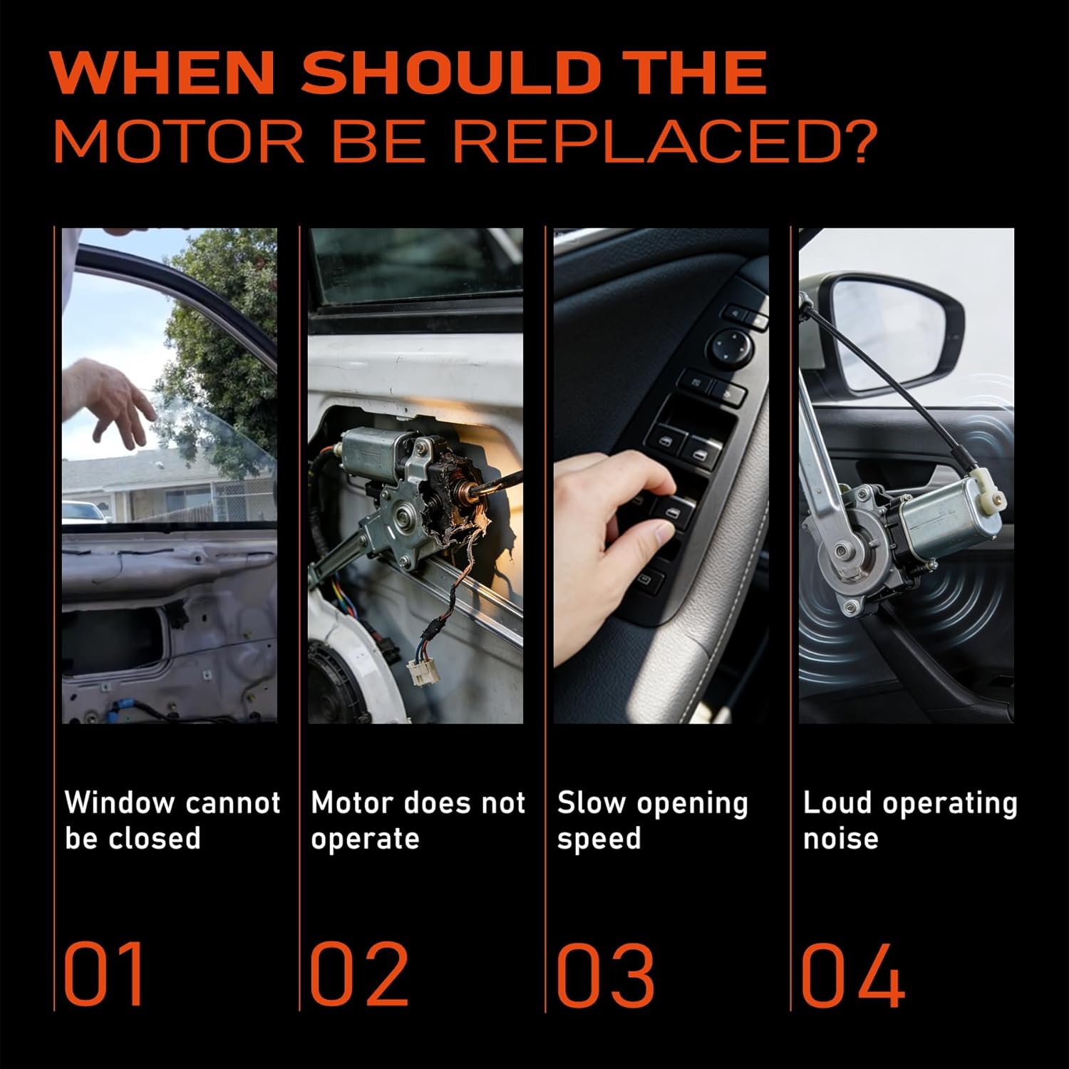 742-338 Power Window Motor for Chrysler 200 Cirrus Sebring Town & Country 07-16,Compatible with Dodge Avenger Grand Caravan 08-20, Ram C/V 12-15 Replace 68020567AA 68021447AA 742338 82-40016 8240016