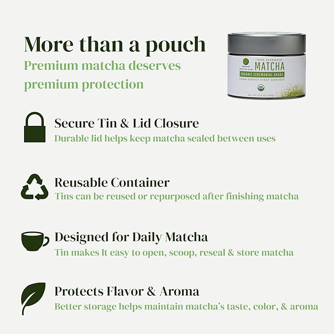Té Verde Matcha Orgánico en Polvo - 30 Gramos - Grado Barista miniatura 6