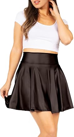 Simlu Womens Skater Skirt, A Line Flared Skirt Reg & Plus Size Skater Skirts USA