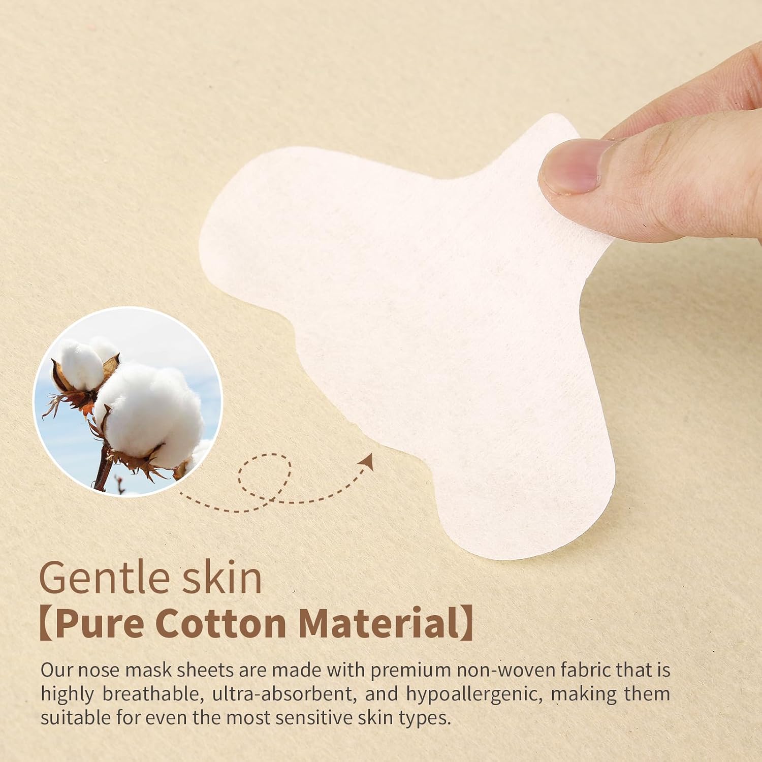 MoyRetty 100PCS Disposable Non-woven cotton for Nose, DIY Natural Spa Skin Care Cosmetic Facial Paper Sheet Eye Nose Face and Compressed Mask Towel Sheet Toner Lotion Paper image 4