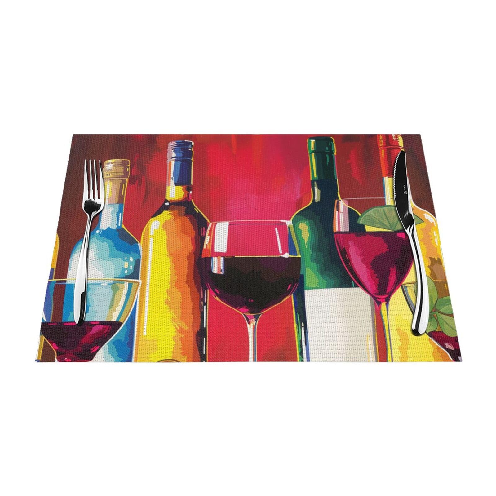 Set de table antidérapant et thermorésistant en PVC lavable lot de 6