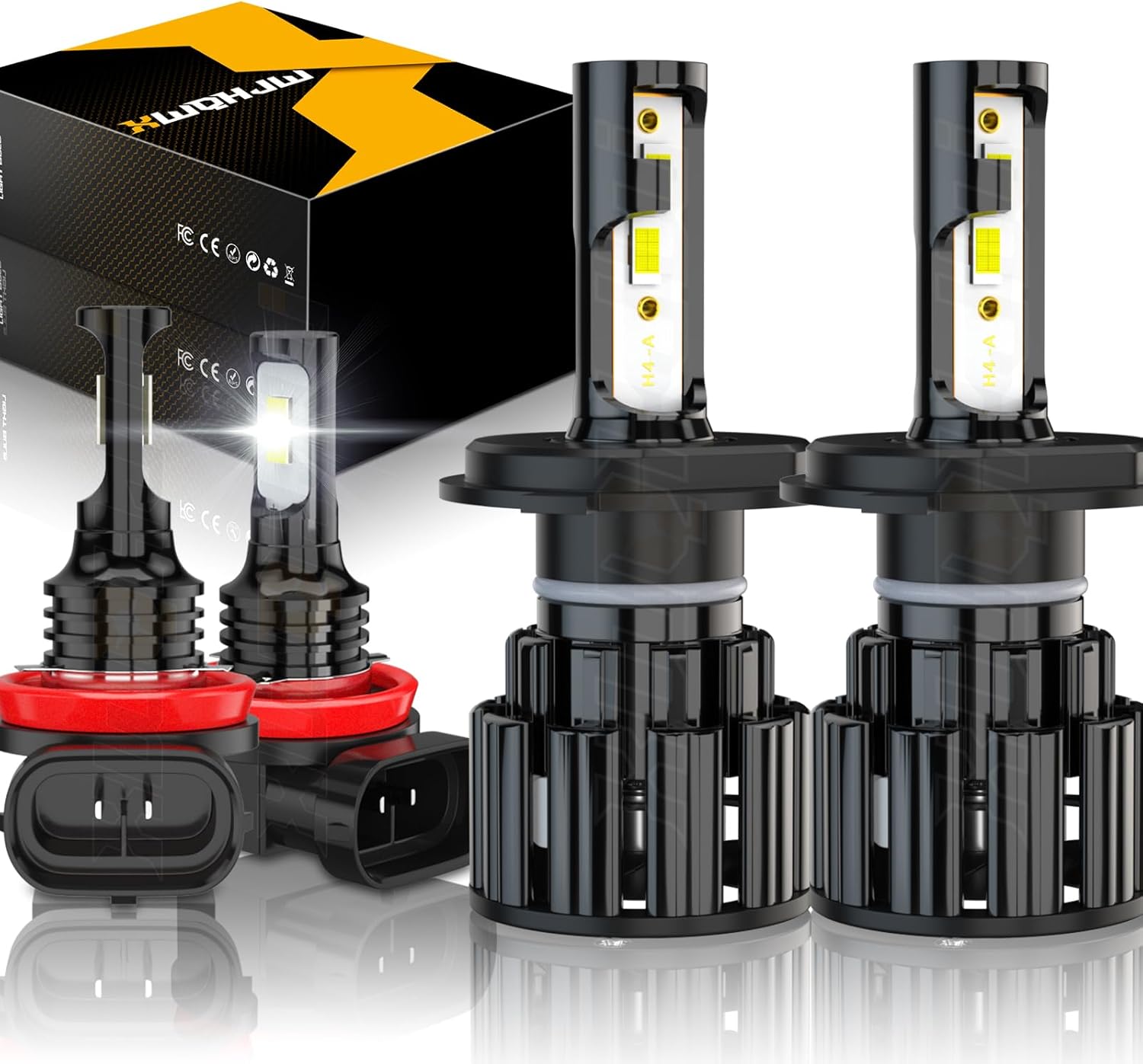 Compatible for 2012 2013 2014 2015 Toyota Tacoma Light Bulbs for Off Road, Plug n Play, Powersports Bulbs, 4-Pack