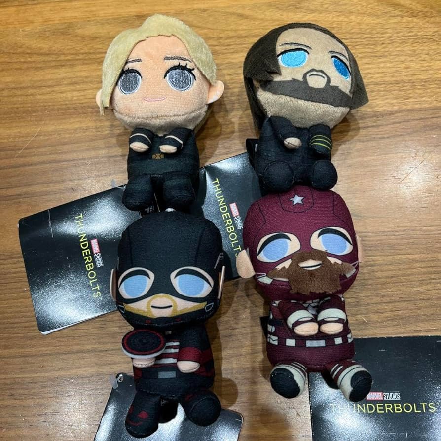 サンダーボルツ &you マスコット ぬいぐるみ 全4種セット タグなし Amazon.co.jp: サンダーボルツ* &you ぬいぐるみ マスコット 全4