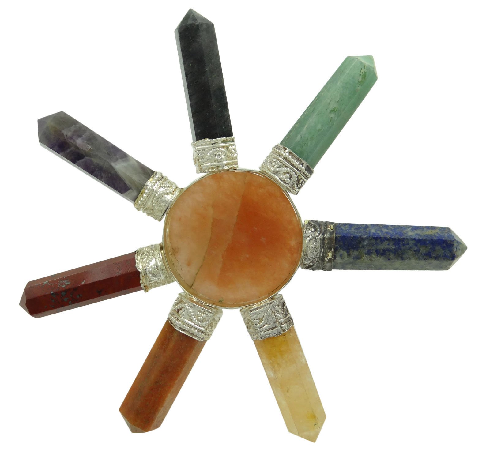 精神エネルギー Spiritual Energy Amazon.com: HARMONIZE Seven Chakra Spinning Quartz Merkaba