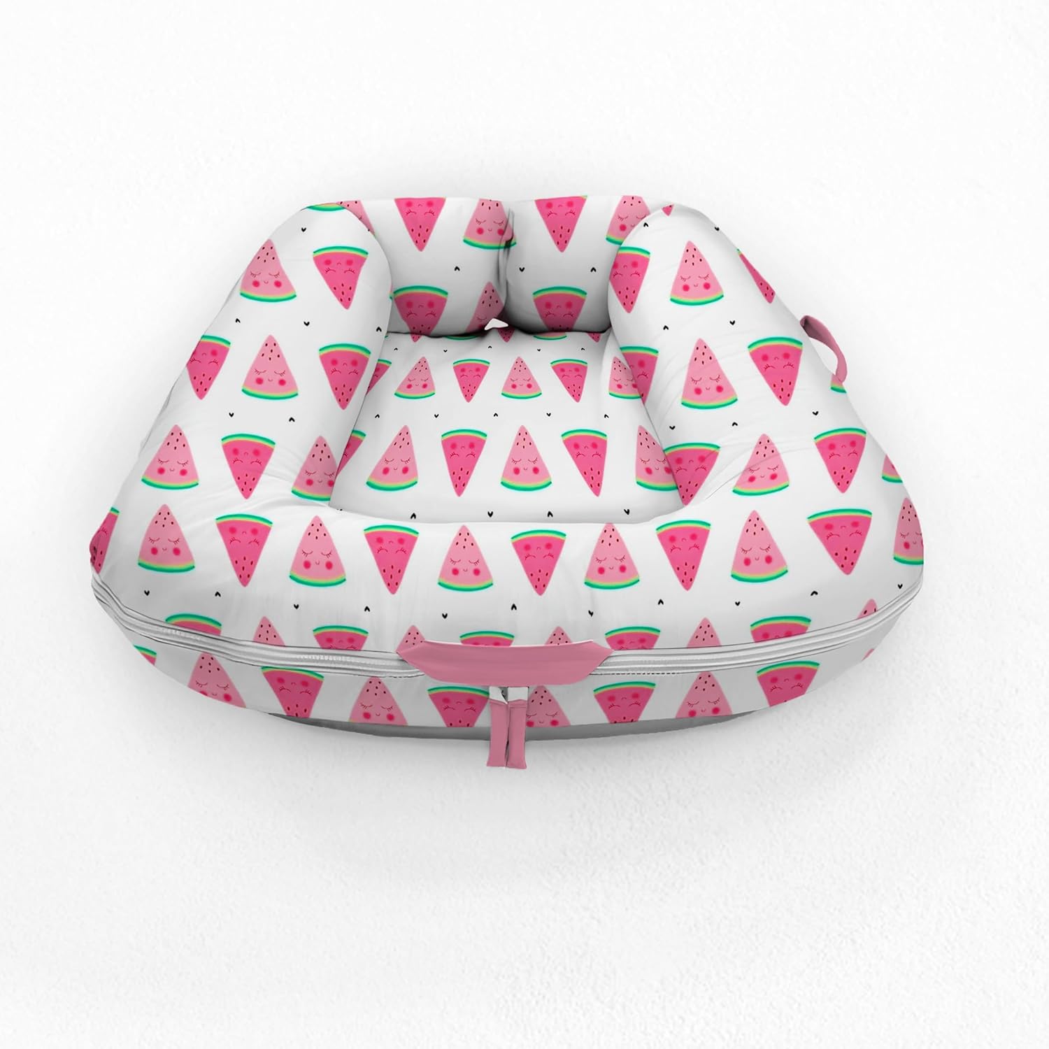Newborn Lounger Cover for DockATot Deluxe | 100% Cotton Baby Lounger Extra Cover Hypoallergenic Infant Baby Nest Replacement Cover for DockATot Deluxe+ (Cover Only) Watermelon Print (Grand)