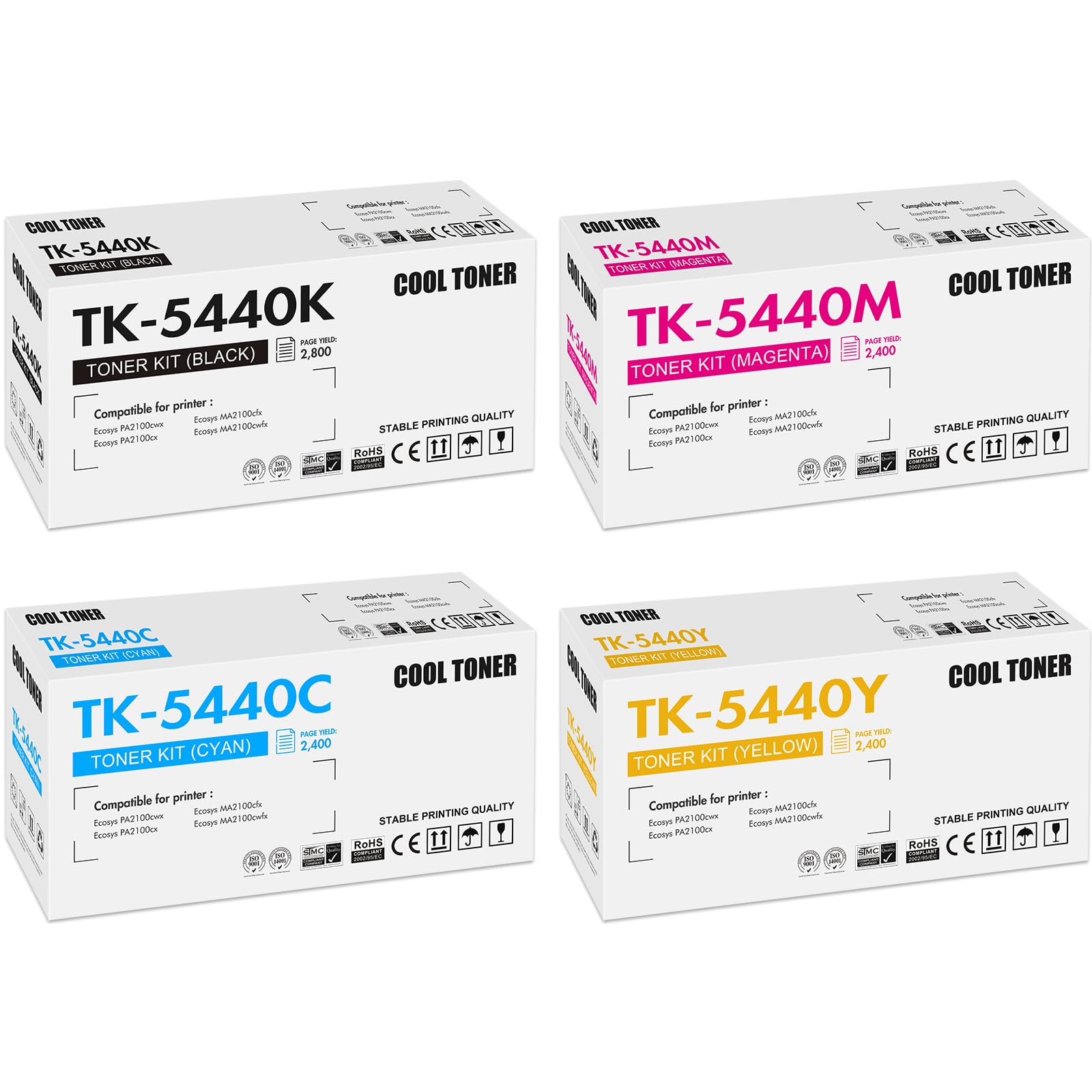 TN248XL MFC-L3760CDW Black Toner Cartridges: Compatible with Brother TN248BK TN248XLBK MFC-L3740CDW TN248 TN-248XL DCP-L3560CDW MFC-L3740CDWE MFC-L8390CDW HL-L3240CDW (2 Pack)