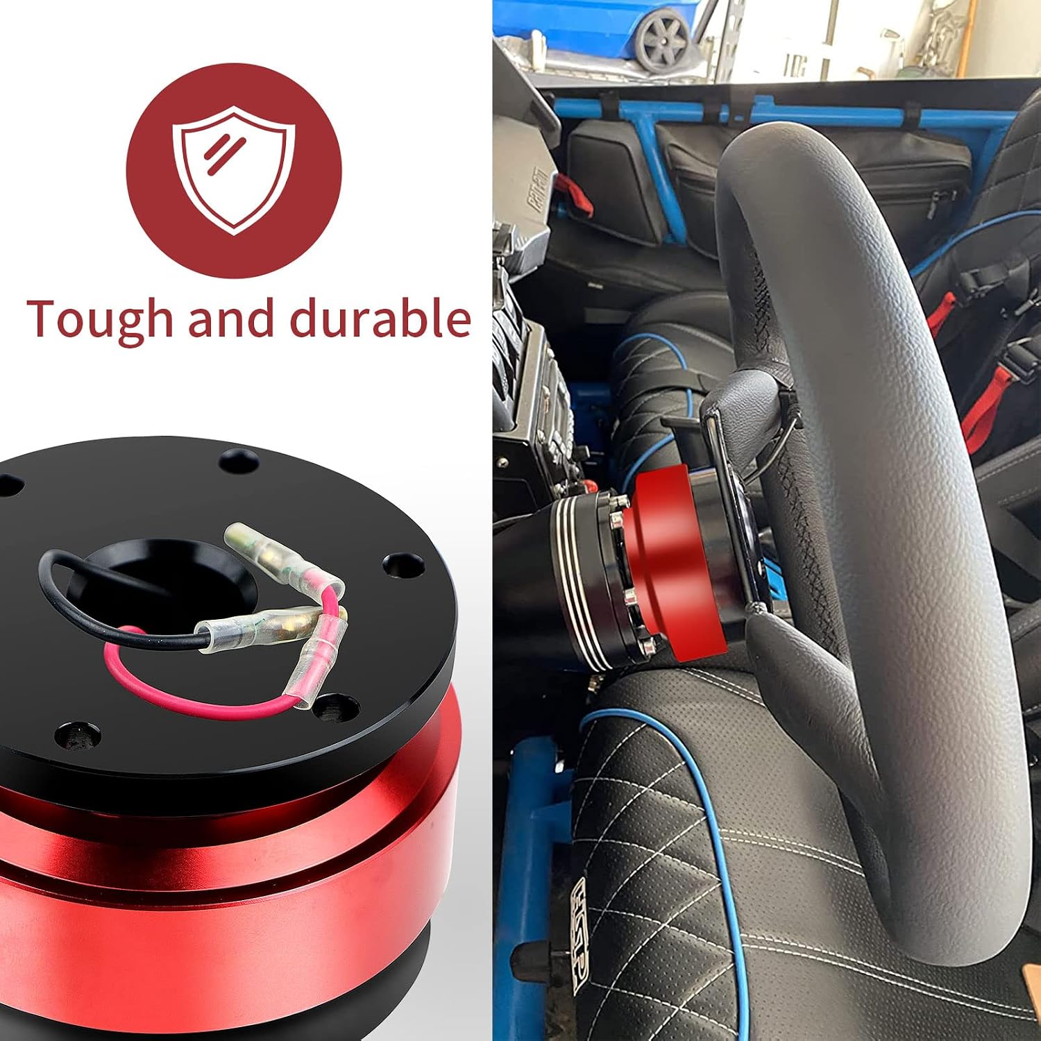 Steering Wheel Hub Adapter Quick Release - Universal 6 Hole Steering Wheel Quick Release Hub Adapter Snap Off Boss Kit