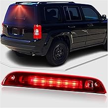 High Mount Stop Lamp LED Third Brake Light Compatible with Jeep Patriot SUV 2007-2017 Rear Center LED 3rd Brake light Replacement