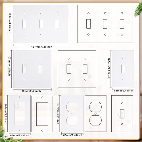 Miniatura 2 de Paquete de 46 almohadillas aislantes de salida para placas de pared, selladores de salida para enchufes eléctricos, decorativos para ahorrar energía