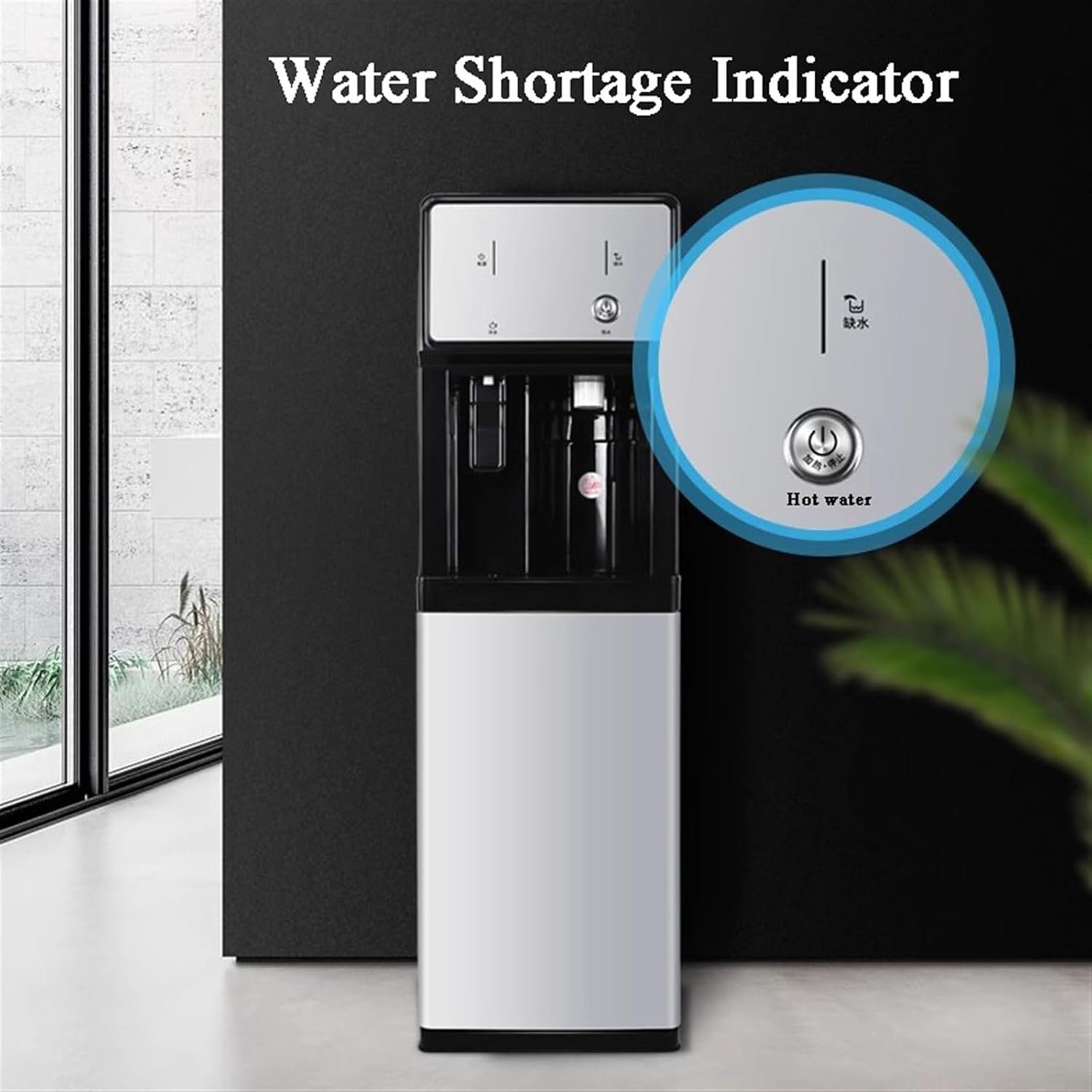 Freestanding Water Cooler Dispenser, Hot & Cold Settings, Room Temperature, Hot Water and Cold Water 3 Function, Ideal for Home Office Commercial