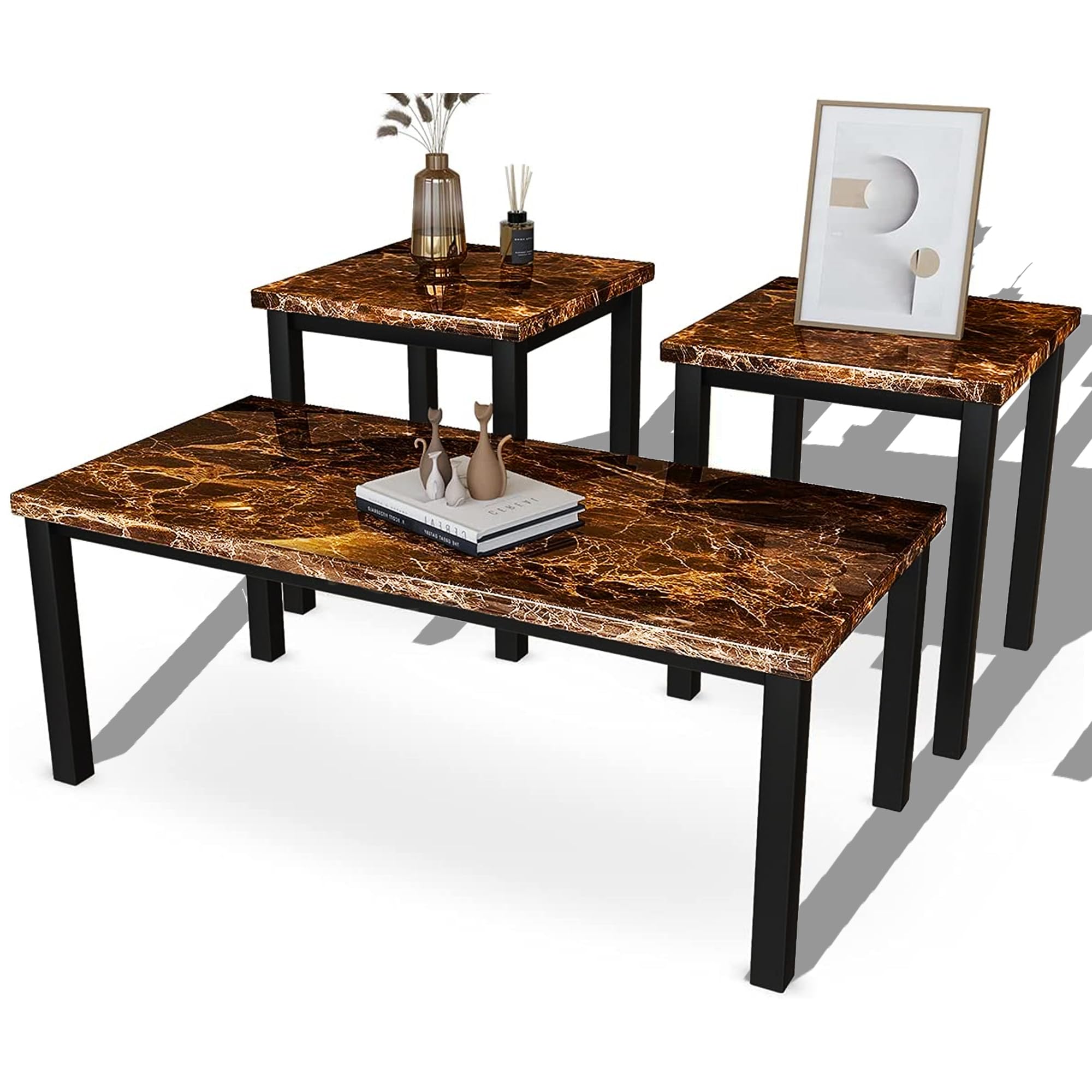 サイドテーブル・ナイトテーブル・ローテーブル WTW MONTAUK COFFEE TABLE Signature Design by Ashley Living Room Dynnford Table (Set