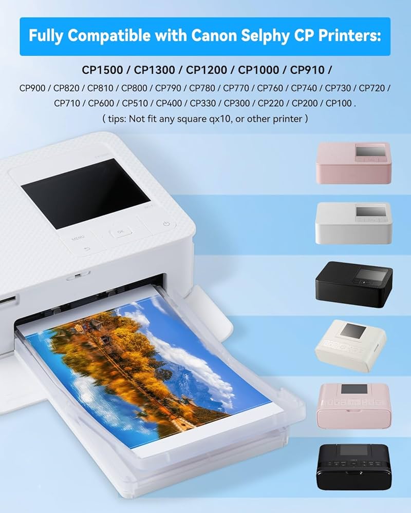 Amazon | COLORTY Canon Selphy CP1300 CP1500 インクと紙 KP