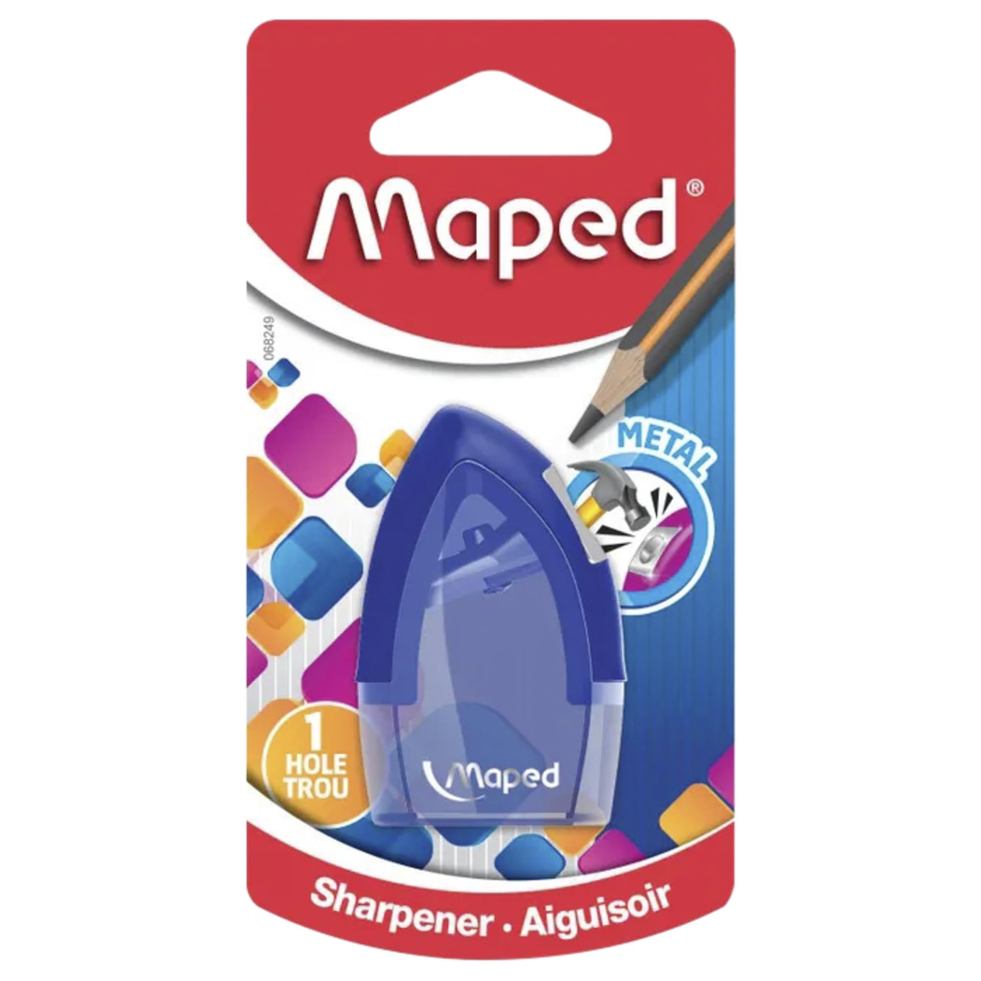 Maped 006800 Tonic Metal 1 Hole Pencil Sharpener