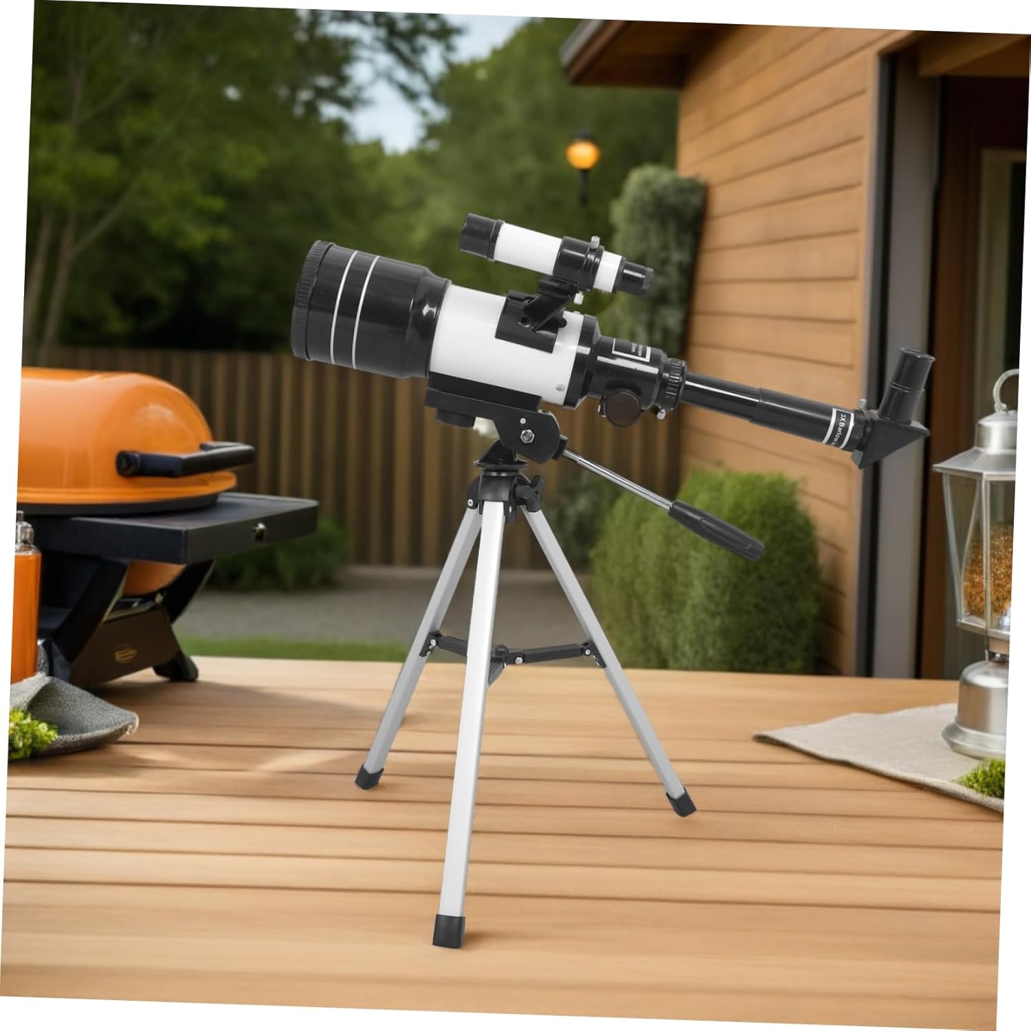 jojofuny Portable Astronomy Telescope for Beginners Students 70 Mm Aperture Wide-Field Telescope with Tripod for Stargazing Planet Observation Bird Watching