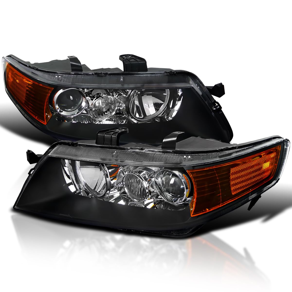 SPEC-D TUNING Black Projector Headlights 04-05 Acura TSX